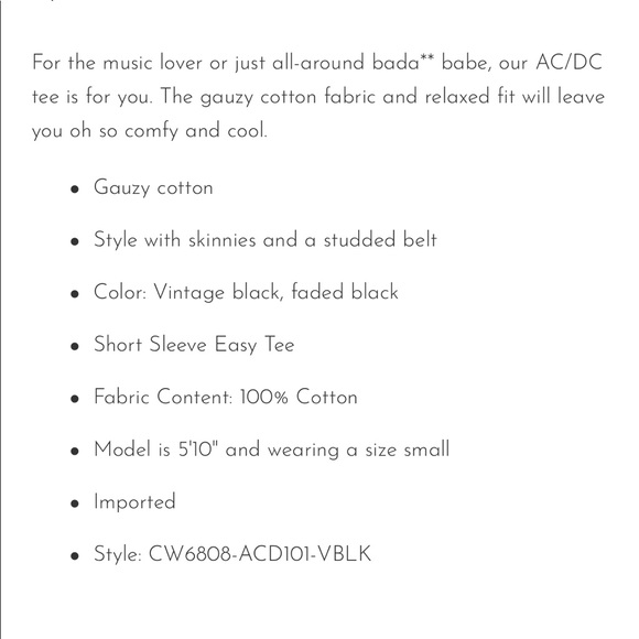 New Chaser Brand AC/DC Shirt - Picture 10 of 10